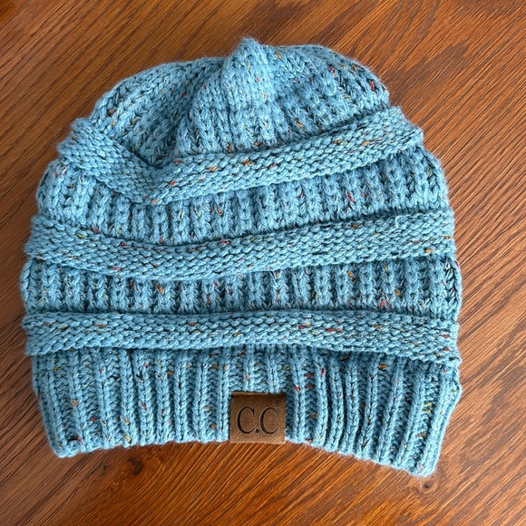 C.C Accessories - C.C Blue Knit Beanie Hat
